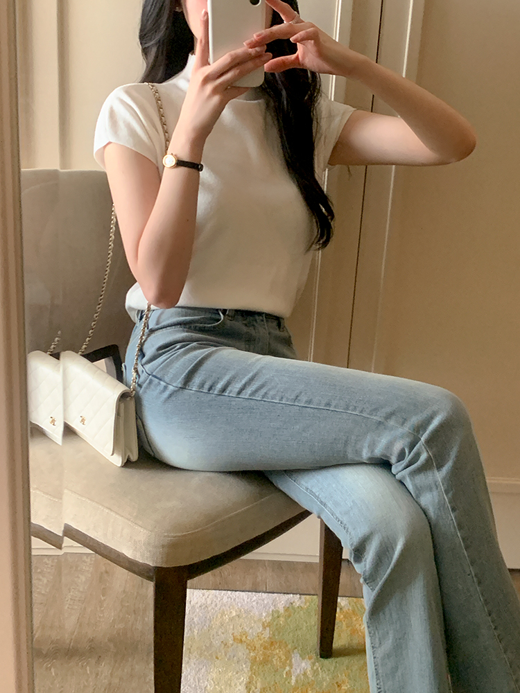 REINE レンヌ リウム キャップスリーブ ニット - 5色展開の通勤・結婚式スタイル 画像 5