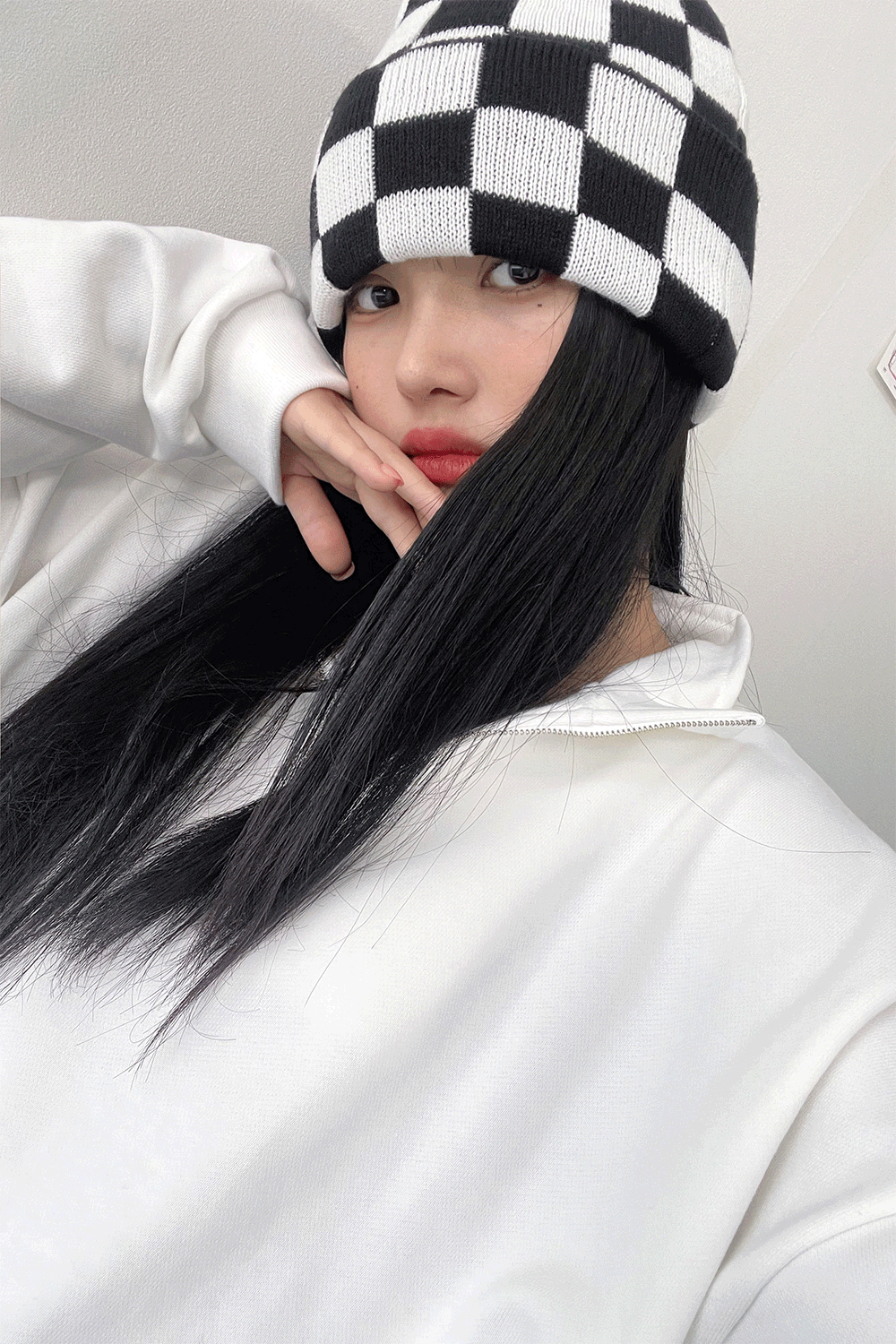 checker beanie (5colors)