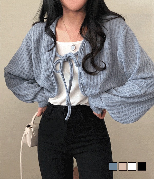 골지 원단으로 늘어남 없이 착용하기 좋은 볼레로 가디건! 가을 필수품이예요