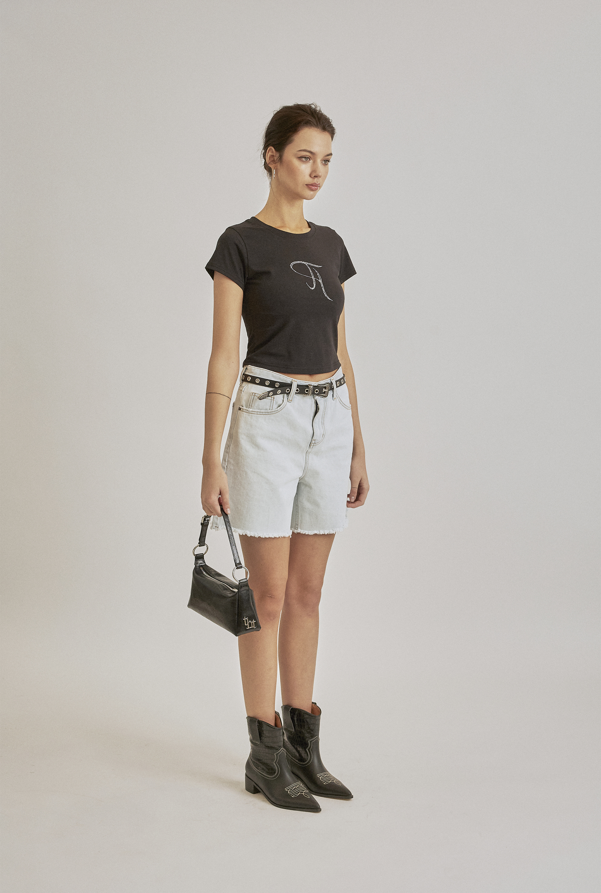 5526 Half denim shorts