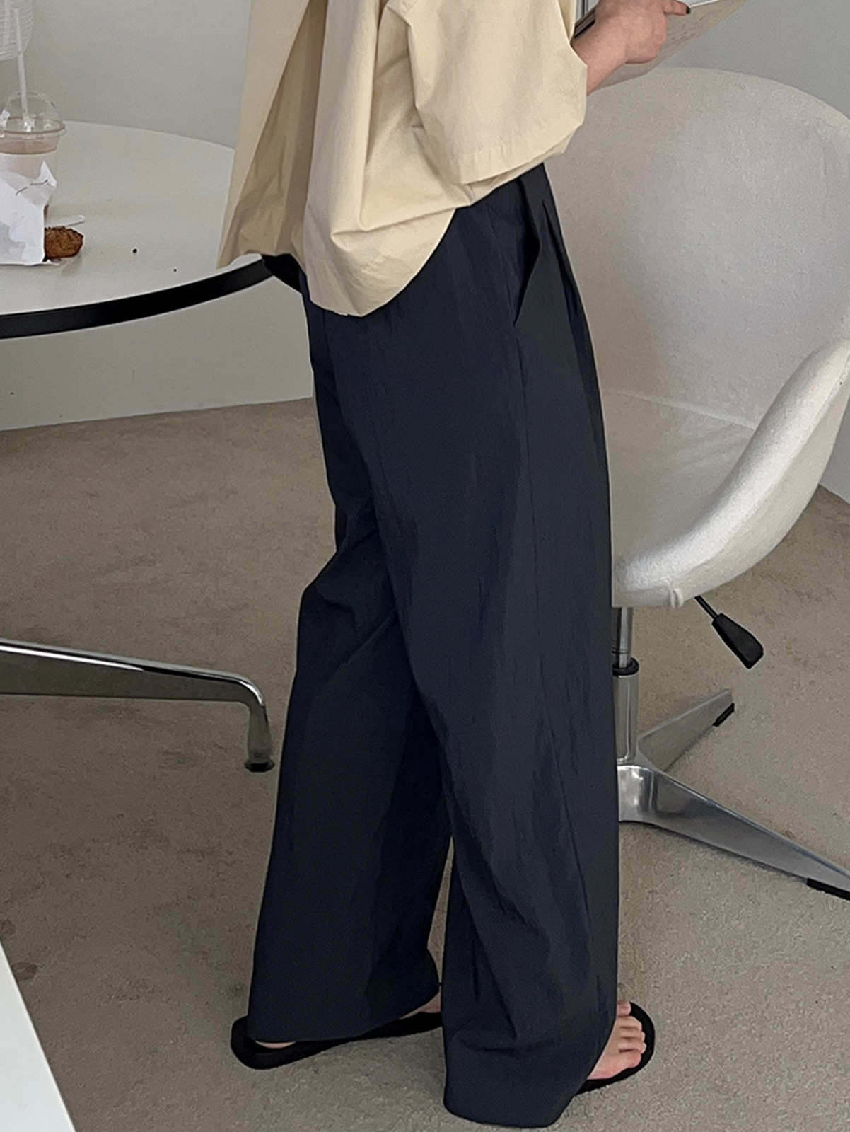 free dry wide slacks (3colors)