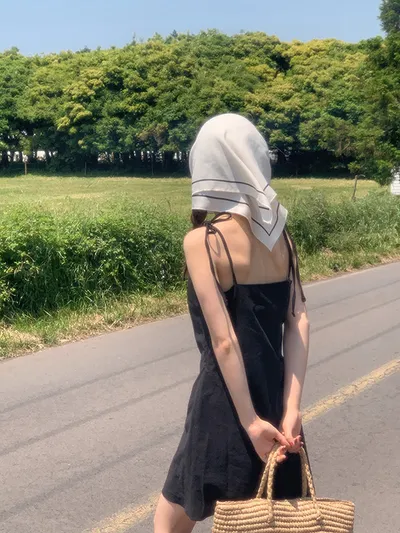 FRENCHAUBE レトリンネルリボンストラップナシミニワンピース - フレンチオブ 画像 2