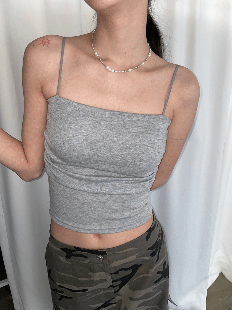 김아홉 pastel shirring sleeveless