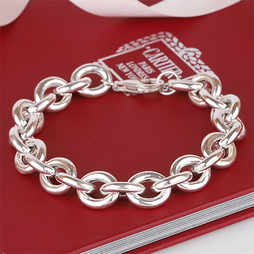 린다 여자은팔찌 남자은팔찌 체인 순은 커플 925