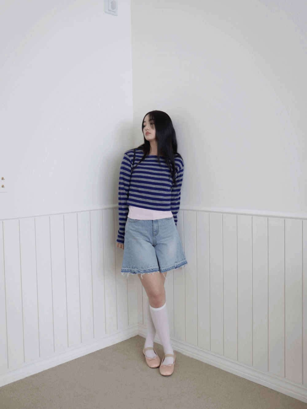 Stripe Crop Top 3colors 