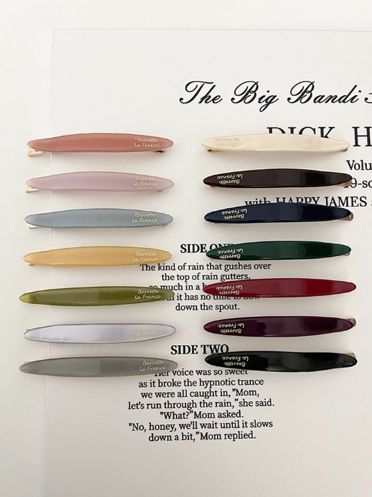 Barrette La France, 젤리 시럽 옆머리 실핀