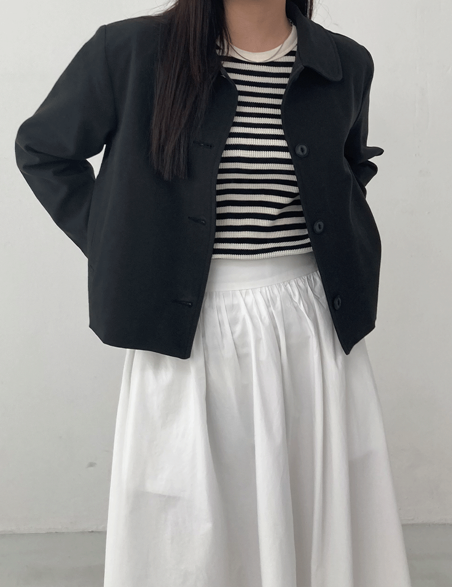 slim fit stripe Tshirt (2color)