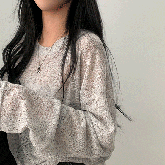 SUGARPOWDER シュガーパウダー サランタ リネン シースルー ルーズフィット 長袖ニット・Tシャツ