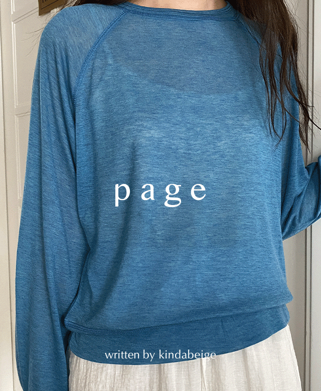 [page] 잔테 썸머 래글런 맨투맨 (ice blue)