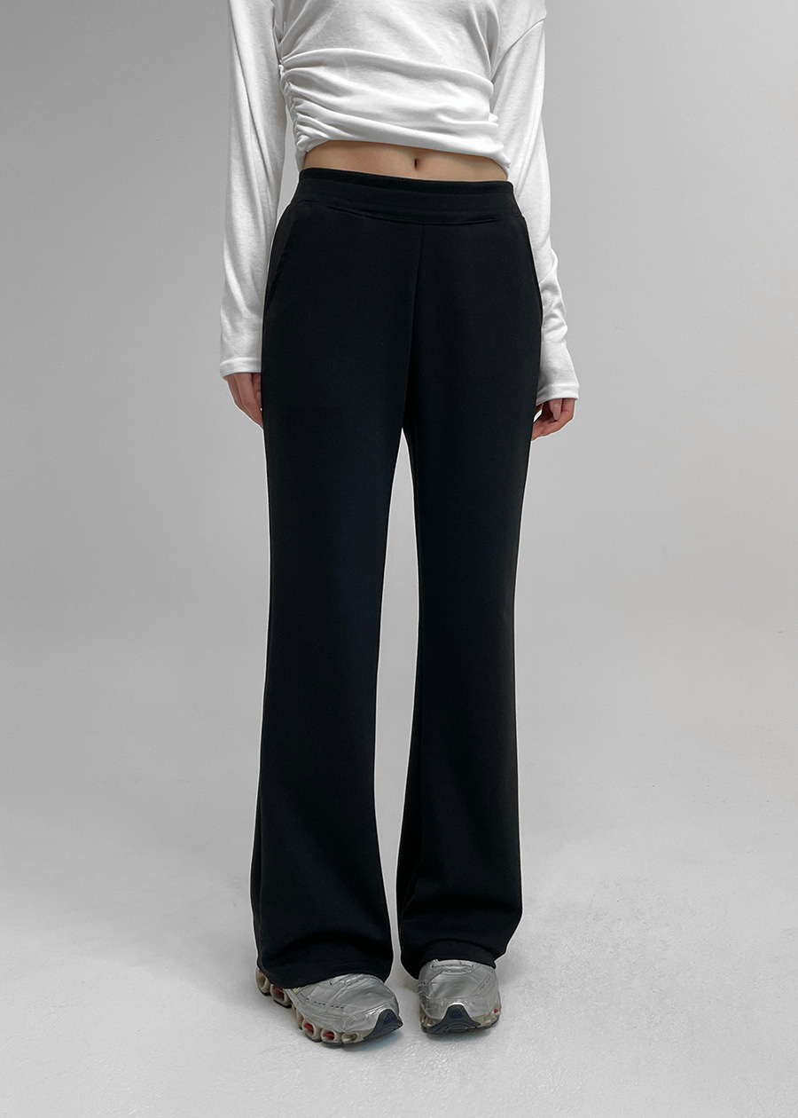 블랙업 [2만장판매] [MADE] 재니스 부츠컷 밴딩팬츠