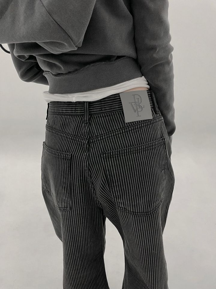 【THEAIRTOWN】vertical stripe denim pt 디에어타운 vertical stripe denim pt