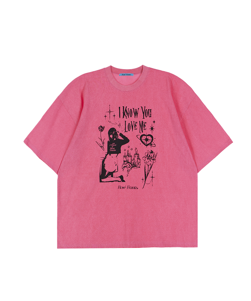 【ROSEFRANTZ】TWINKLE PIGMENT OVERFIT T-SHIRT Twinkle Pigment Overfit T-shirt [Blue] - 감도 깊은 취향