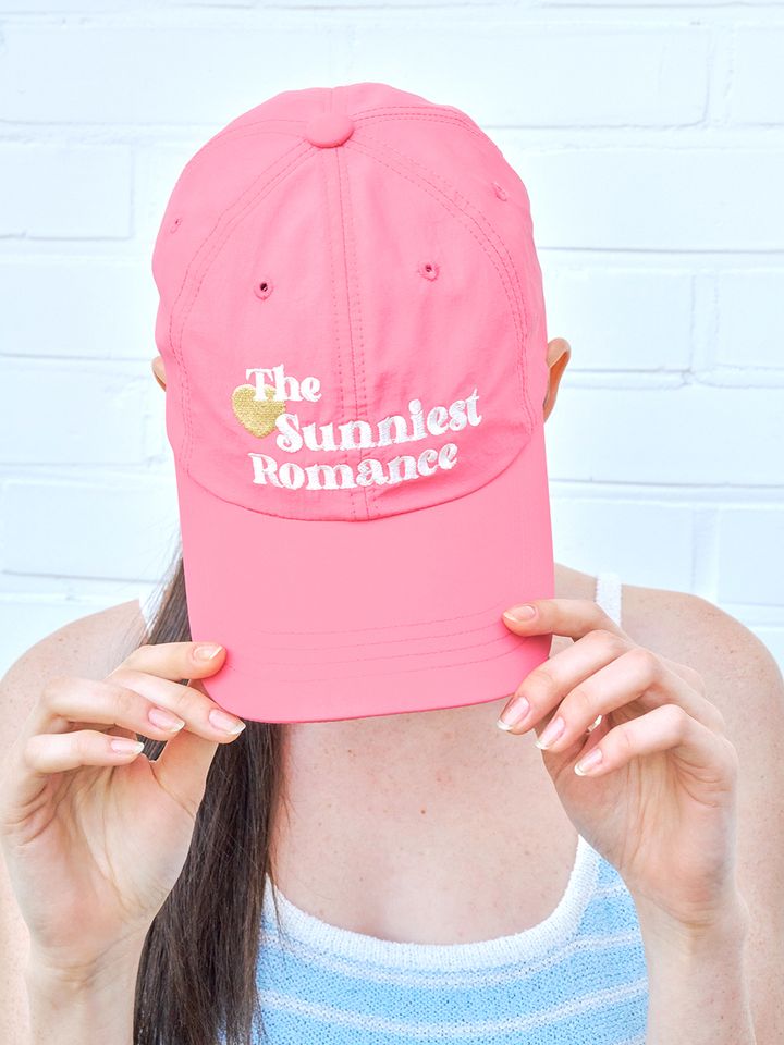 ■ENGBROX■ sunniest heart nylon ball cappink EBHT24006PK 앵브록스 sunniest heart nylon ball cap_pink