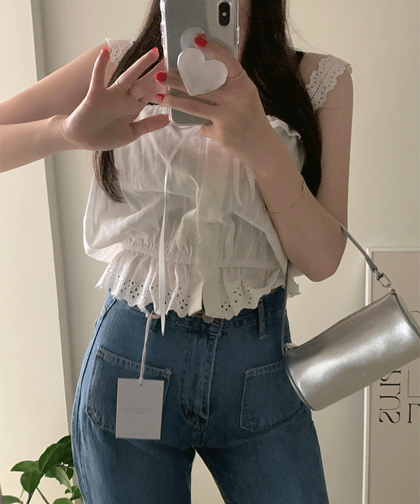 [헬로시모네] 베이비 Lana 블라우스 사블레 블루 SS26-LANBBLSABL main image 0