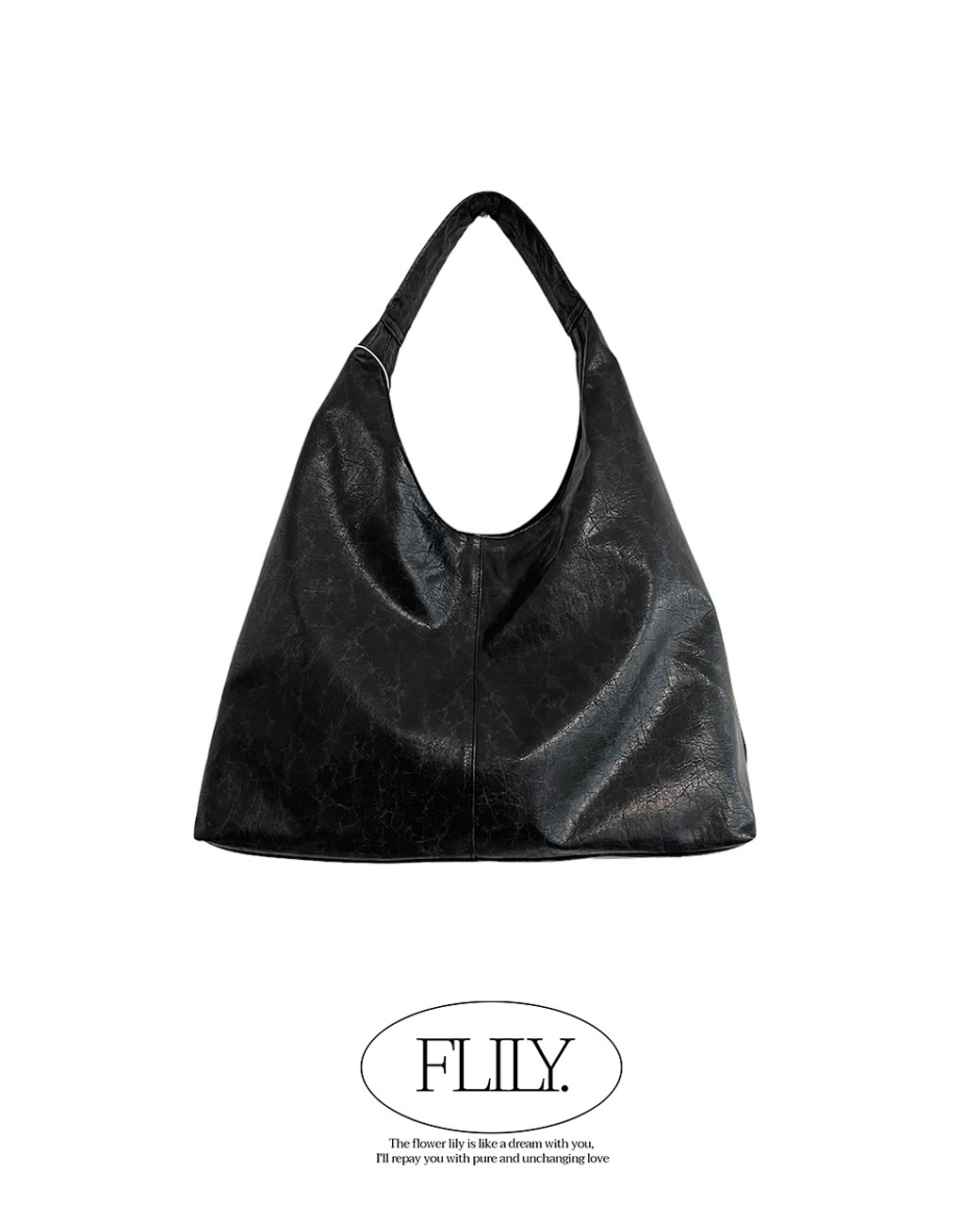 프릴리 PD. Crack Leather Shopper Bag