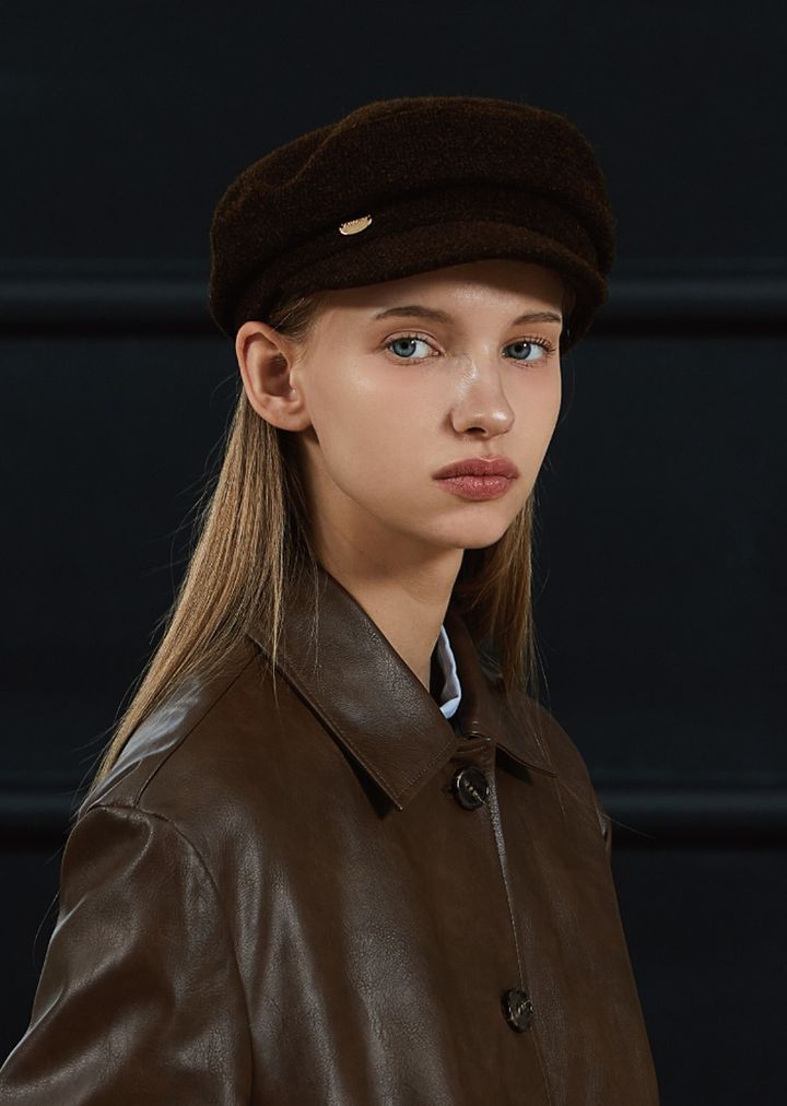 ●ANOETIC● ANC NEWSBOY CAP_BROWN 아노에틱 ANC NEWSBOY CAP_BROWN