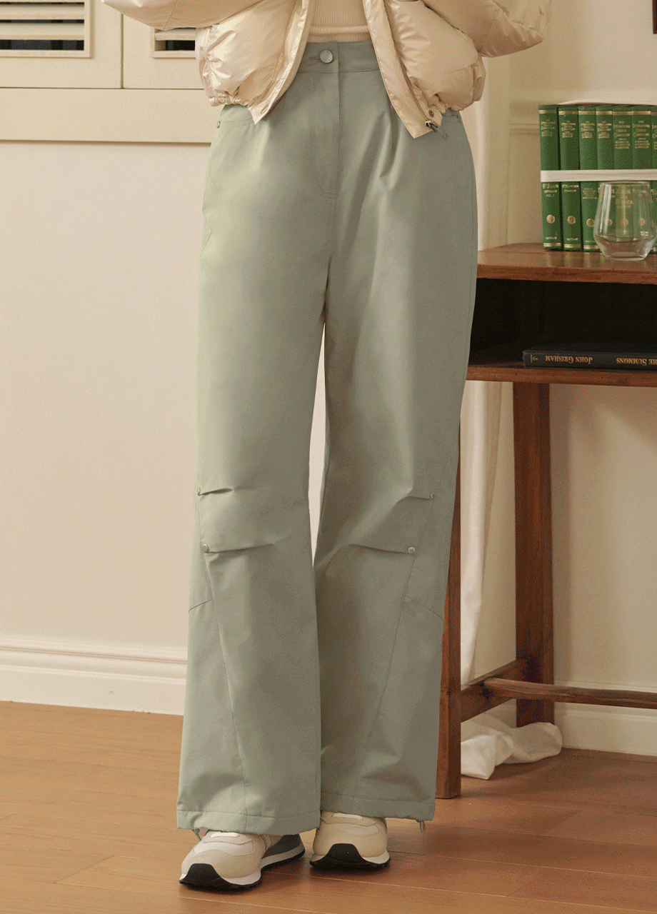미케네 [25-36] M-Core Padding Wide Pants 엠-코어 패딩 와이드 팬츠 (겨울-캐주얼룩-데일리룩-누빔안감 ...