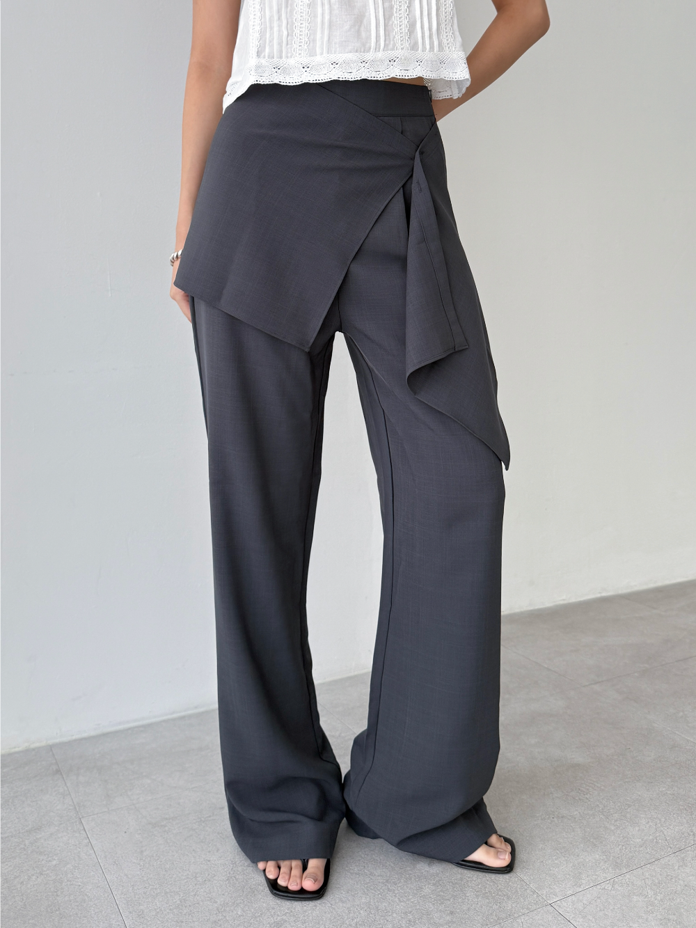 Modern Slacks 으나카이브 modern wrap slacks(2color)