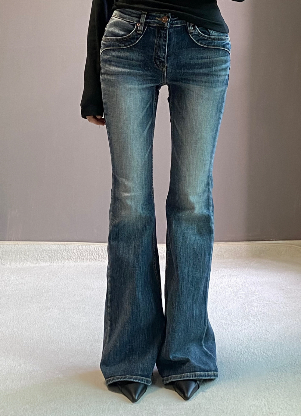 비츠앤밥스 TOBY LOW BOOTSCUT PANTS