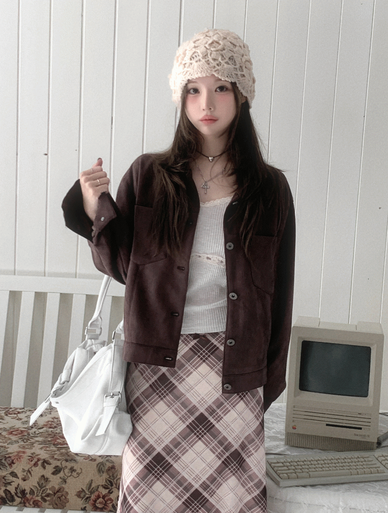 Cream Cocoa Suede Jacket 1color cream-cocoa-suede-jacket-1color