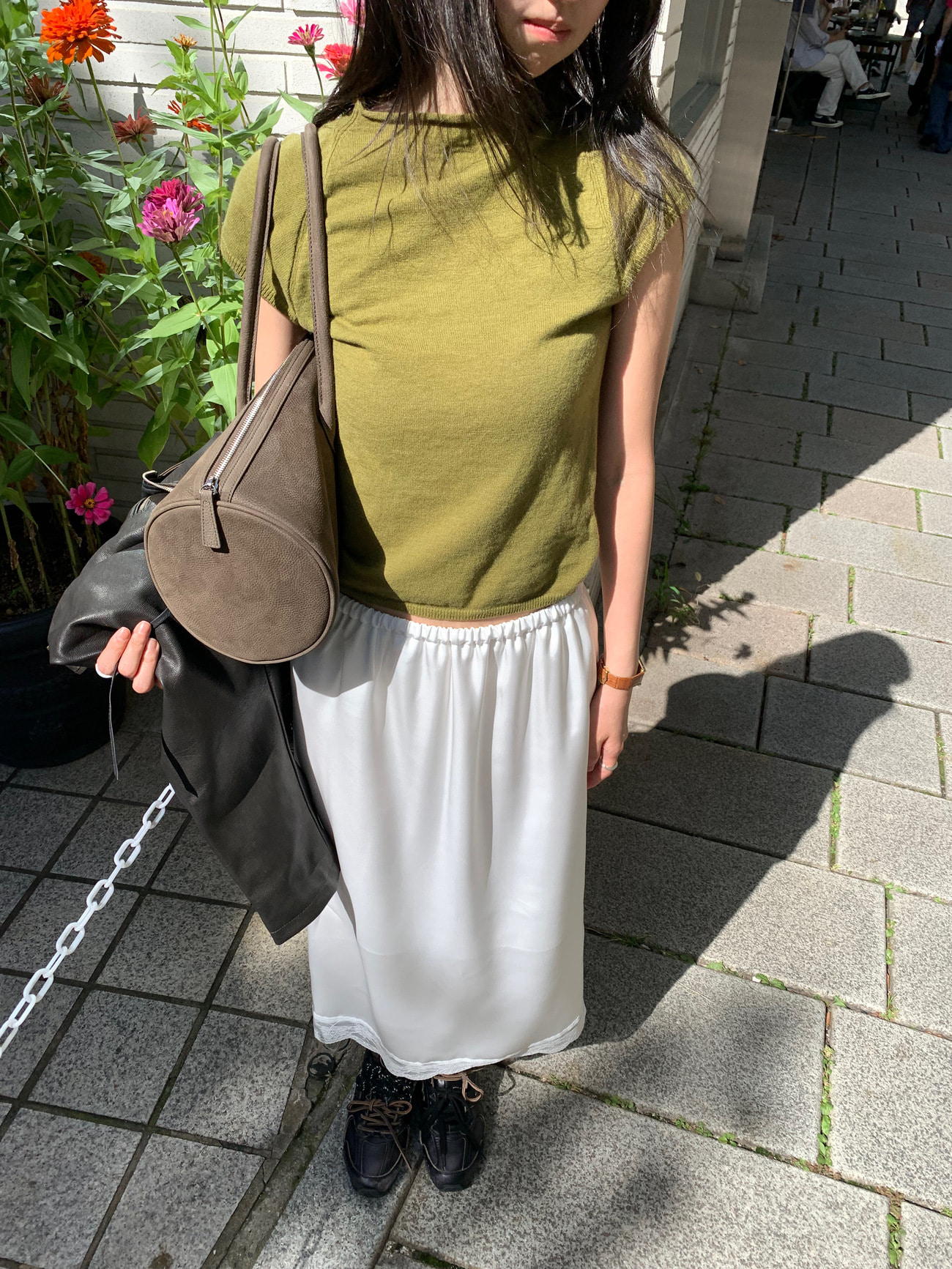 프릴리 AC. Cashmere Half-Neck Knit