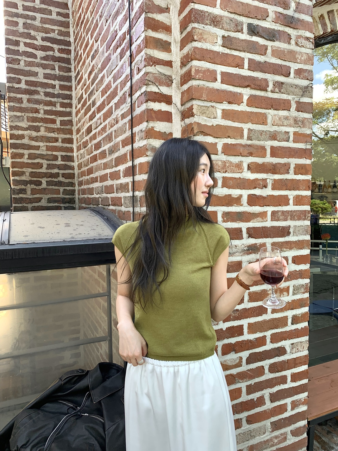 프릴리 AC. Cashmere Half-Neck Knit