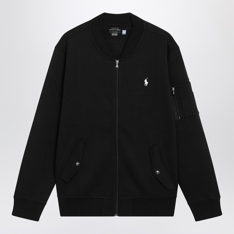 (MAN) 26SS Black zip-up sweatshirt in cotton blend 710980339003CO/XM_POLOR-PB_323