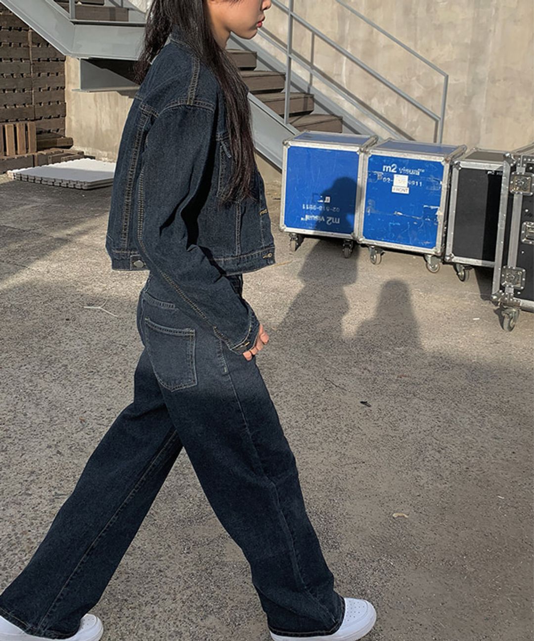 ゆったり柔らか デニムジャケット(デニムズボン)セット | alamiah.edu.sa