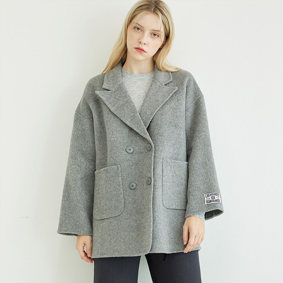 포스티 - 오버핏더블핸드메이트코트_P2209CT003C 포스티 - 오버핏더블핸드메이트코트_P2209Ct003C