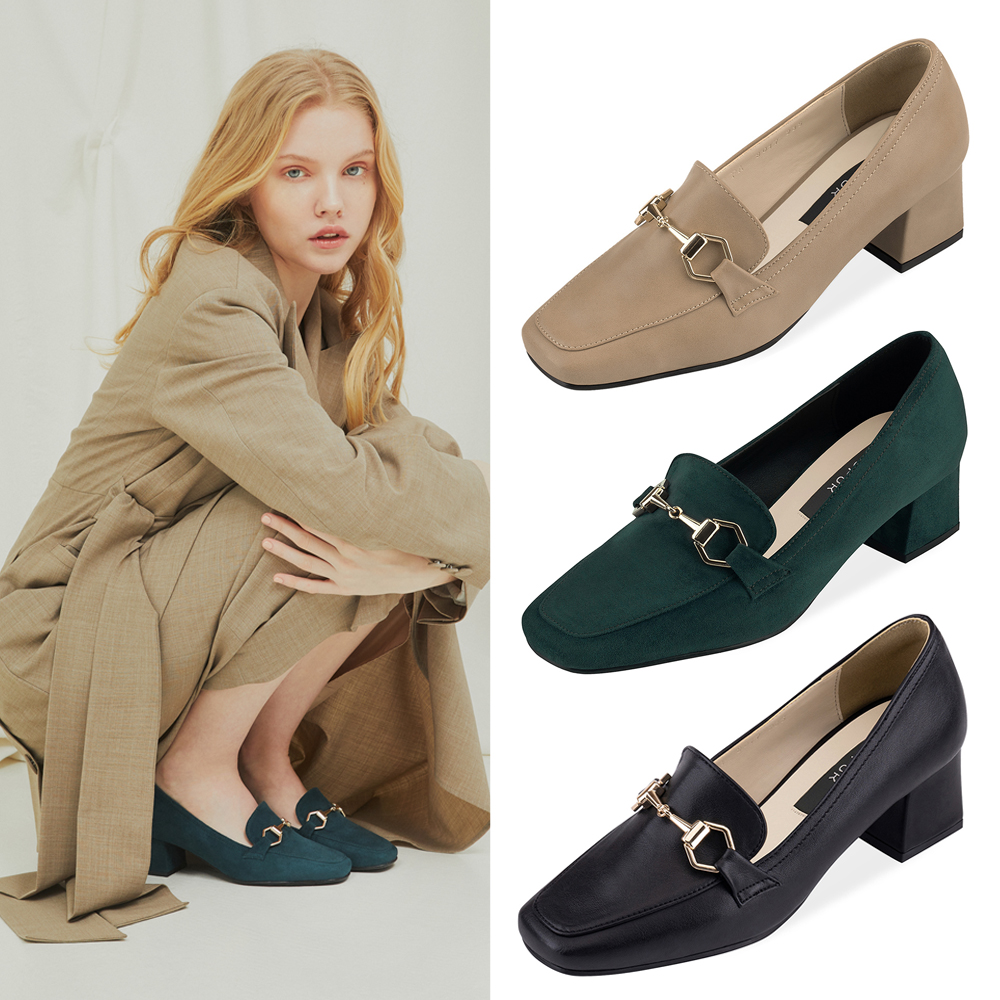 포스티 belt Heel Loafer (3color)