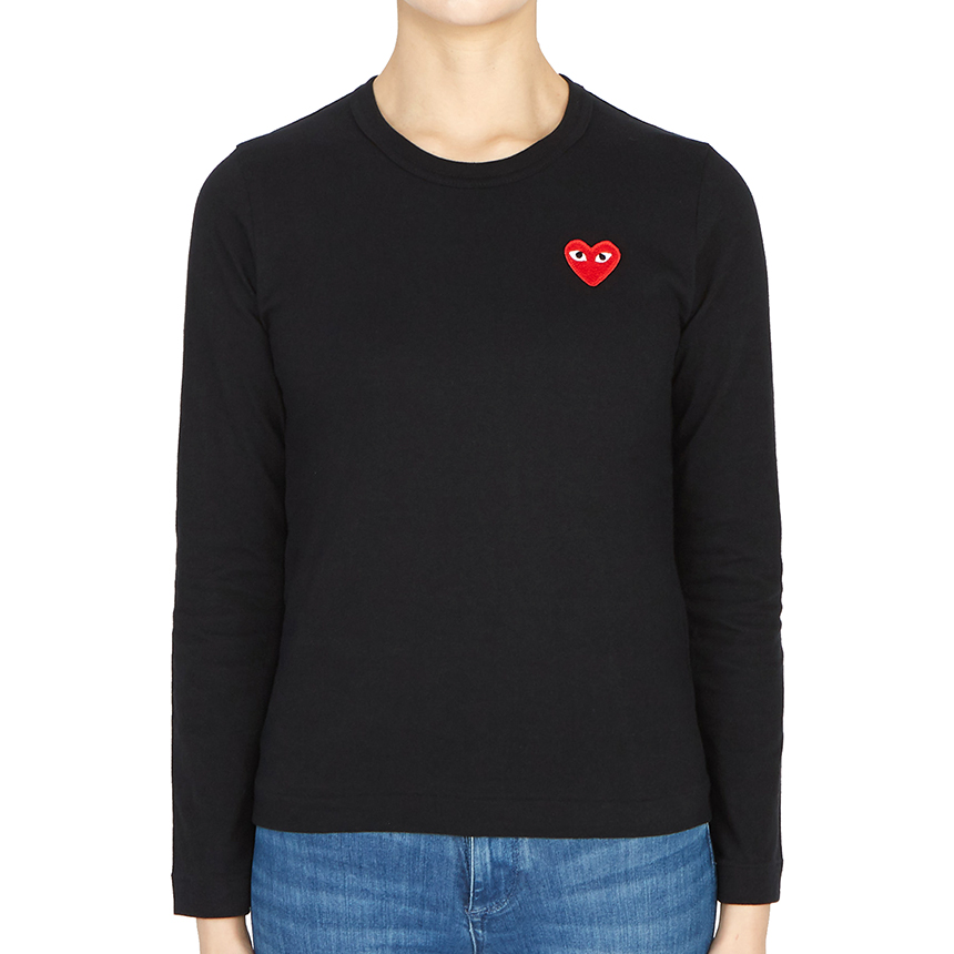 꼼데가르송 레드와펜 여성 긴팔티셔츠 AZ T117 051 1