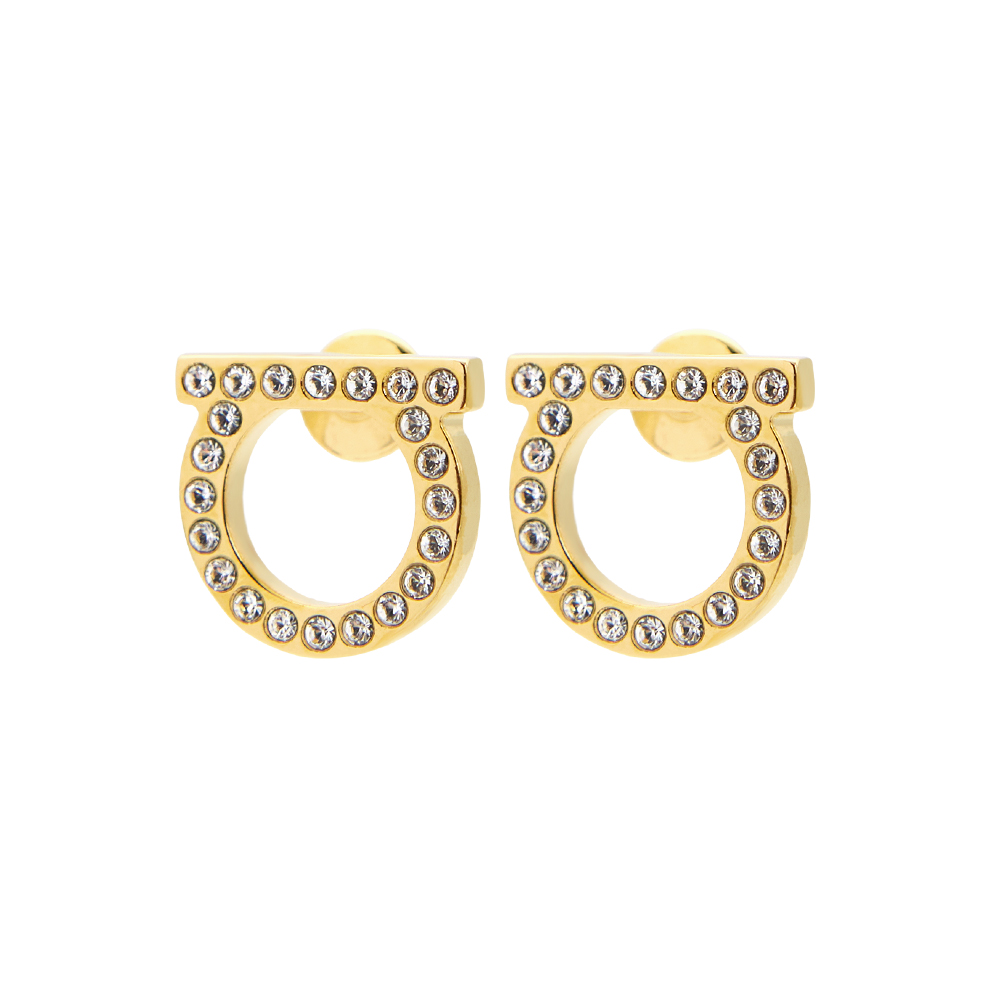 페라가모 간치니 크리스탈 여성 귀걸이 76 0122 001 0696573