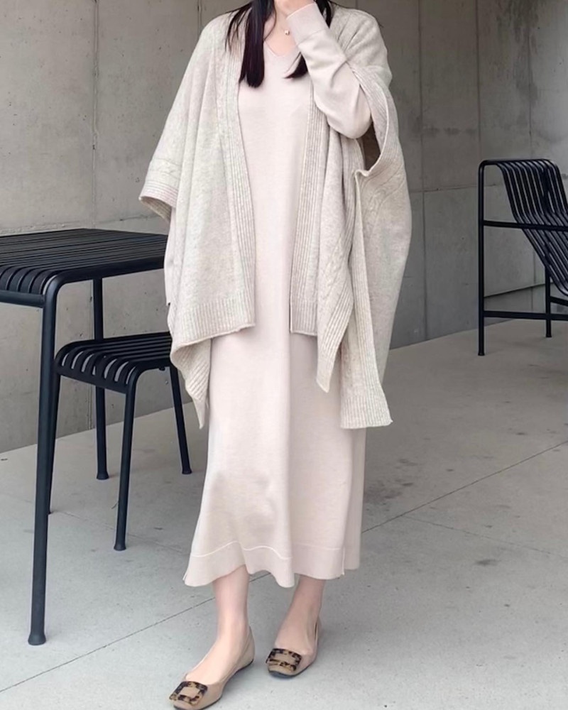 [마무리] 봉봉언니마켓,플리츠니트 롱원피스 공구