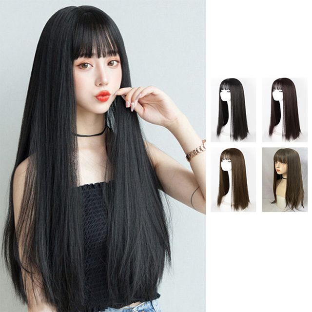 아트앤문 [ART🤎PRESSO] 자연스러운 생머리 통가발 여성 긴머리가발
