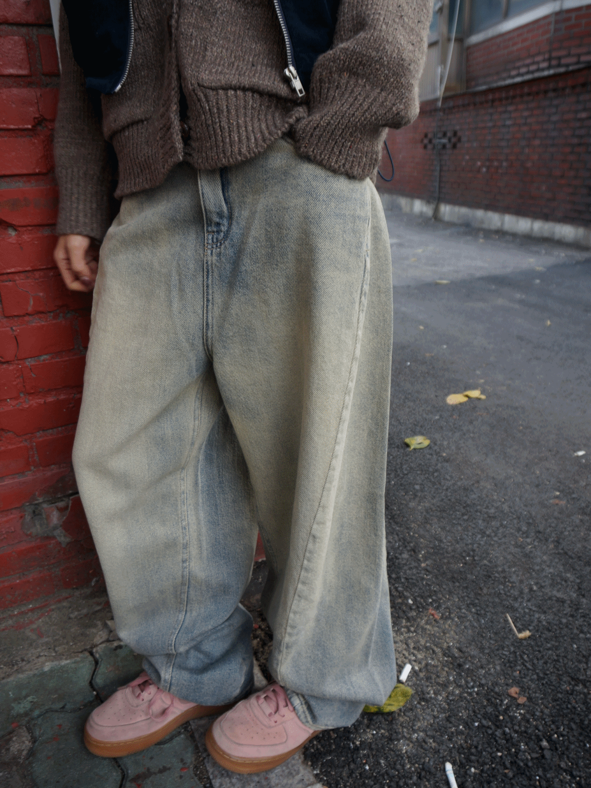 모래 하우스 dusty washing denim pants 위시버킷