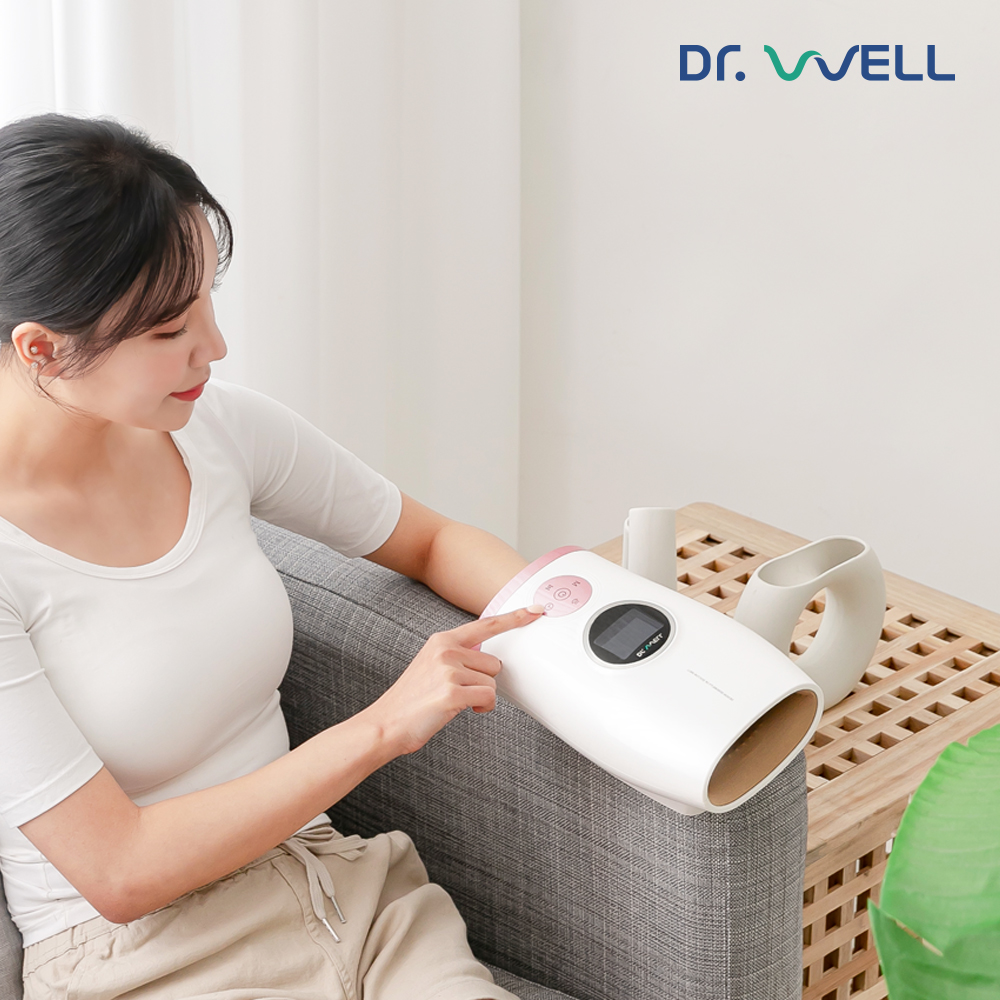 닥터웰 LCD터치 손목 손마사지기 무선 손 핸드 안마기 DR-850 (화이트)