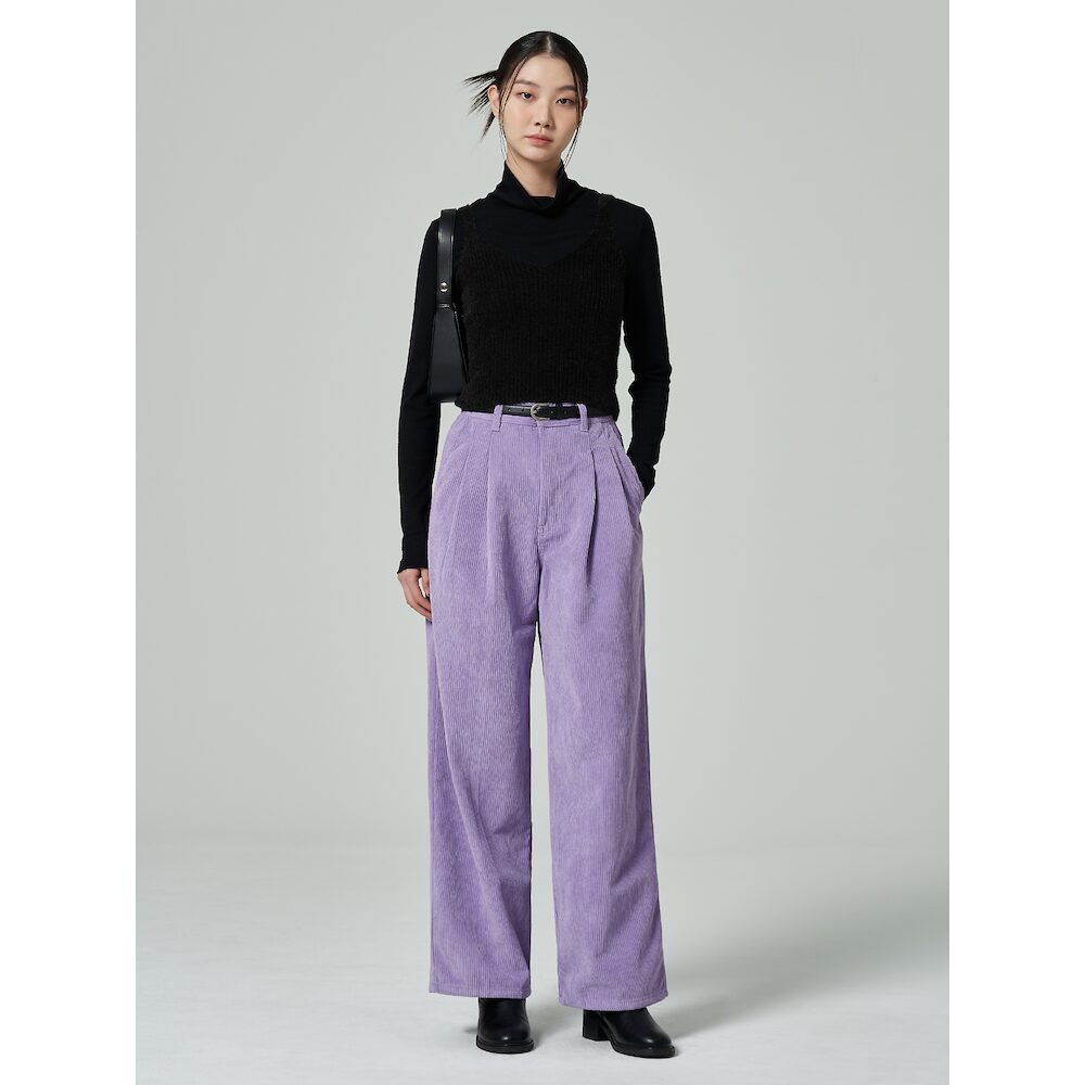 [헬로시모네] 베이비 민뇽 팬츠 로라 라벤더 AW25-MIBPLAV main image 1