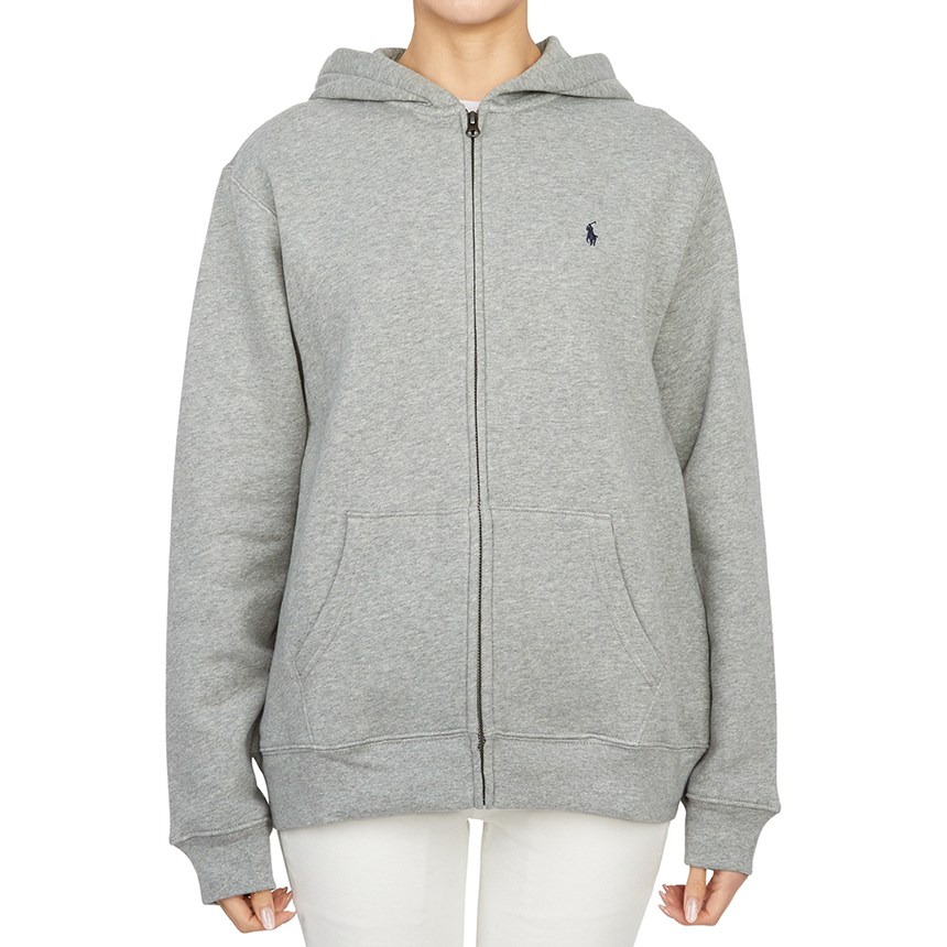 폴로랄프로렌키즈 기모 후드 집업 323547626002 DK SPT HTR (성인착용가능)