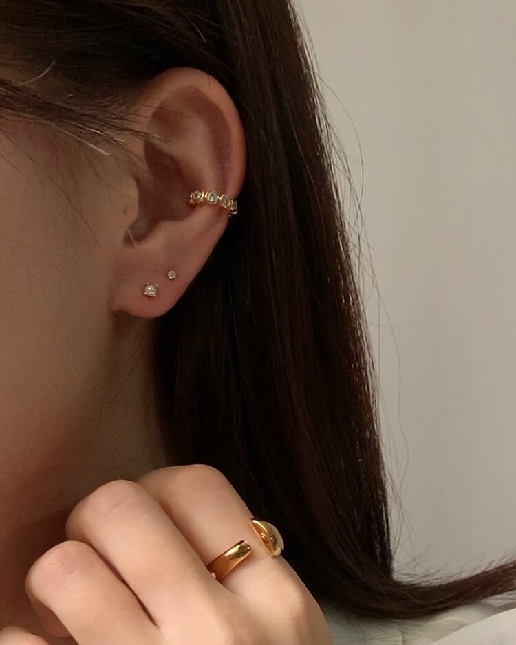 디어메리 (silver925) Pemin mini earrings *set