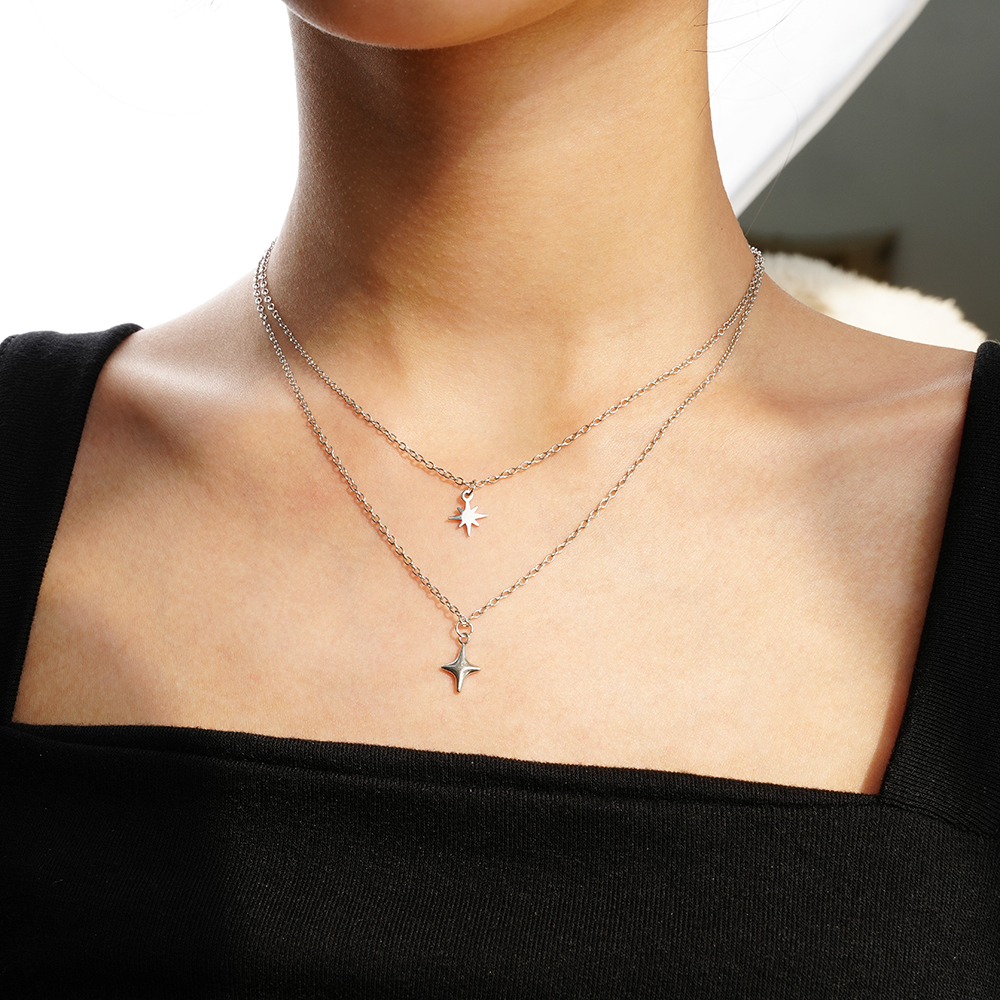 패션 바이 카카오 | (전체써지컬스틸) 미니 스파크 플래닛 크로스 글리터 목걸이 모음