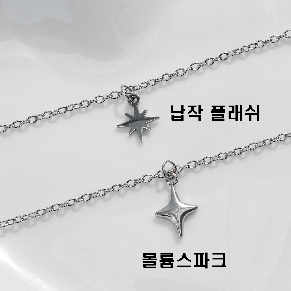 패션 바이 카카오 | (전체써지컬스틸) 미니 스파크 플래닛 크로스 글리터 목걸이 모음