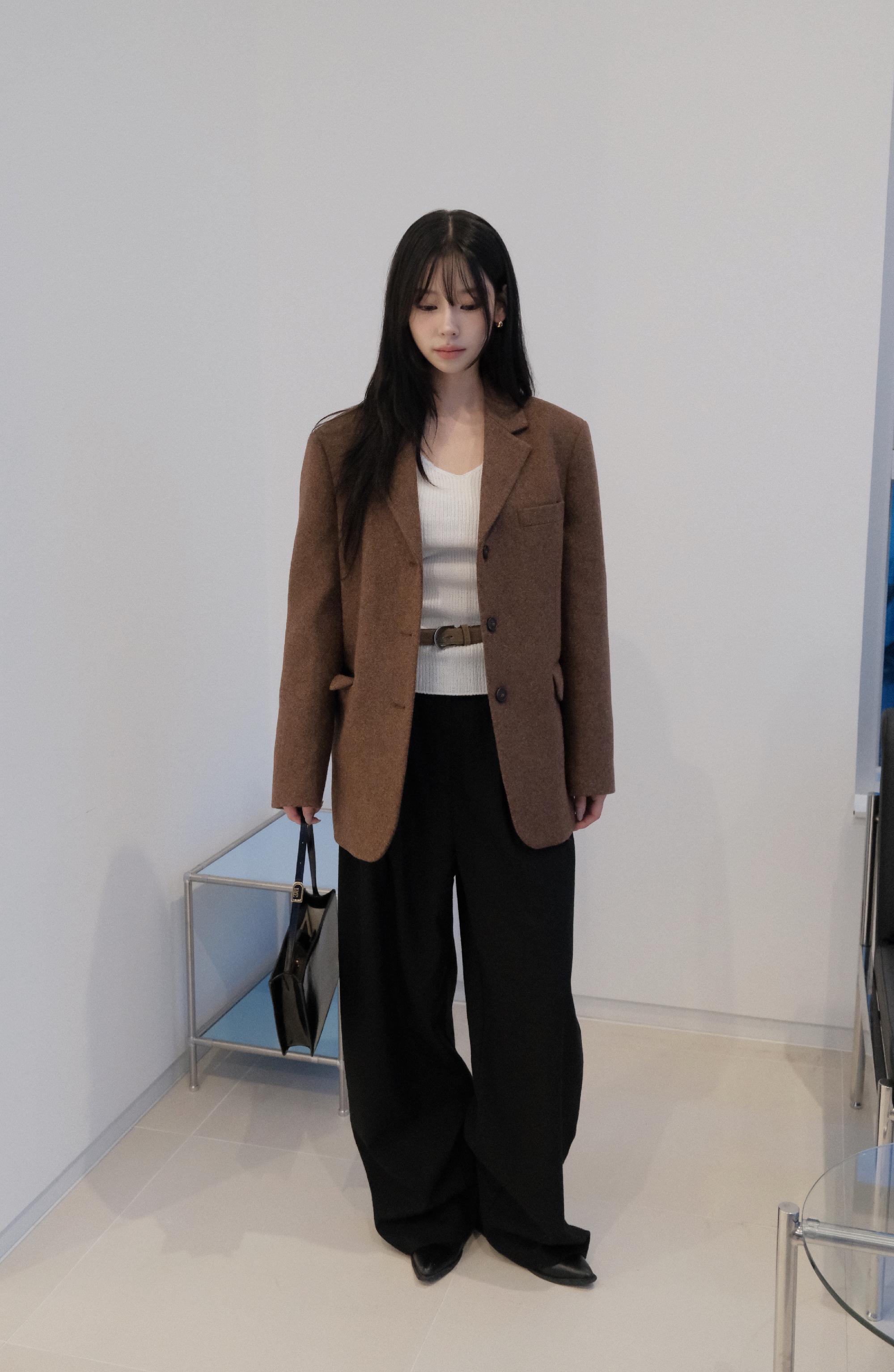 오엔이즈 [브랜드 공정] 헤브 울 자켓 코트 HAVE WOOL JACKET (2 color)