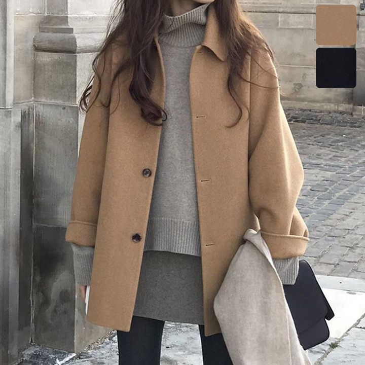 [키첼] 헤인 카라 하프 코트