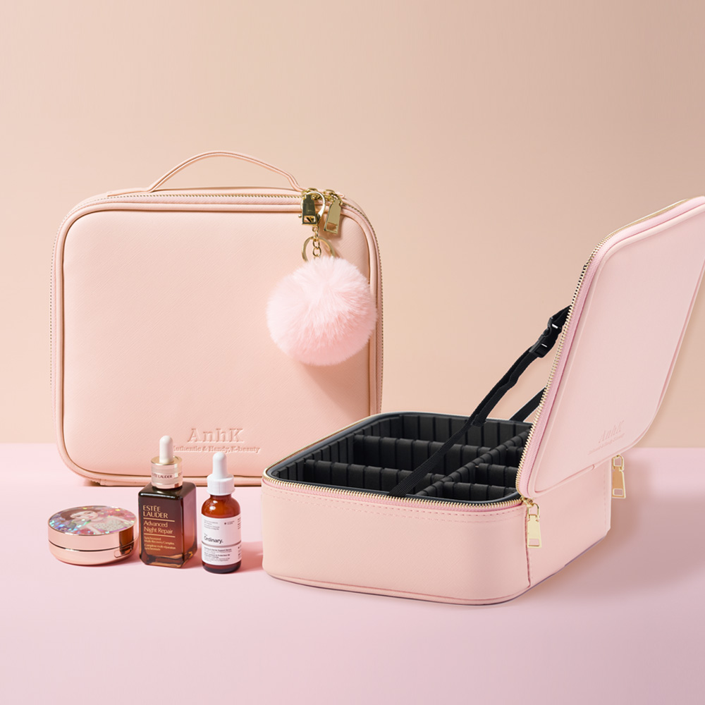 ANK トラベルメイクアップボックス化粧バッグポーチ