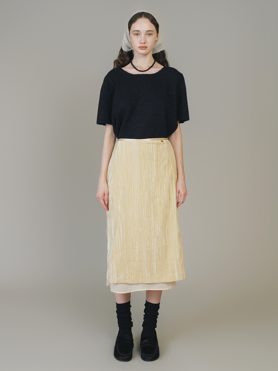 Velvet Layered Skirt