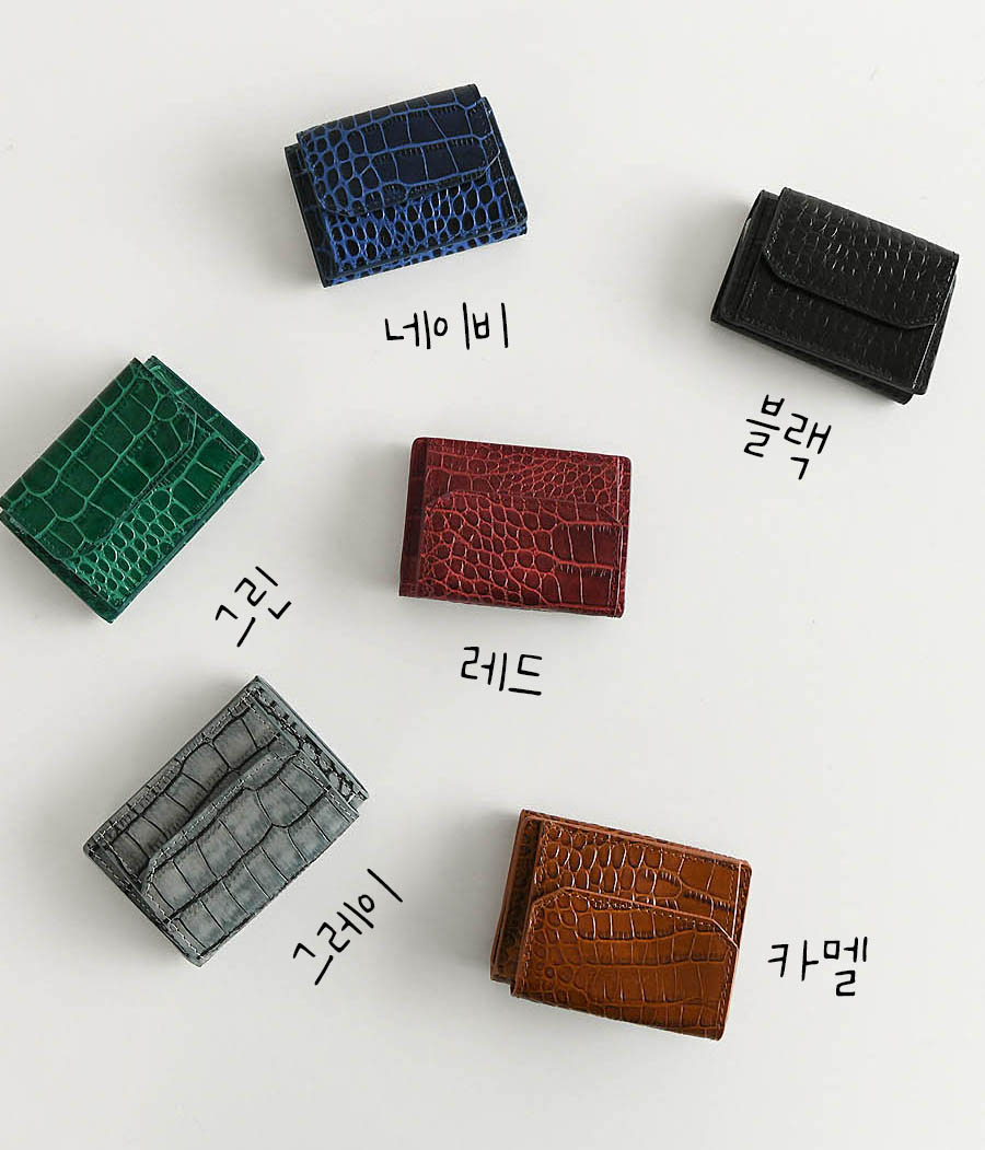 패션 바이 카카오 | 소가죽 동전 지폐 수납 미니 반지갑