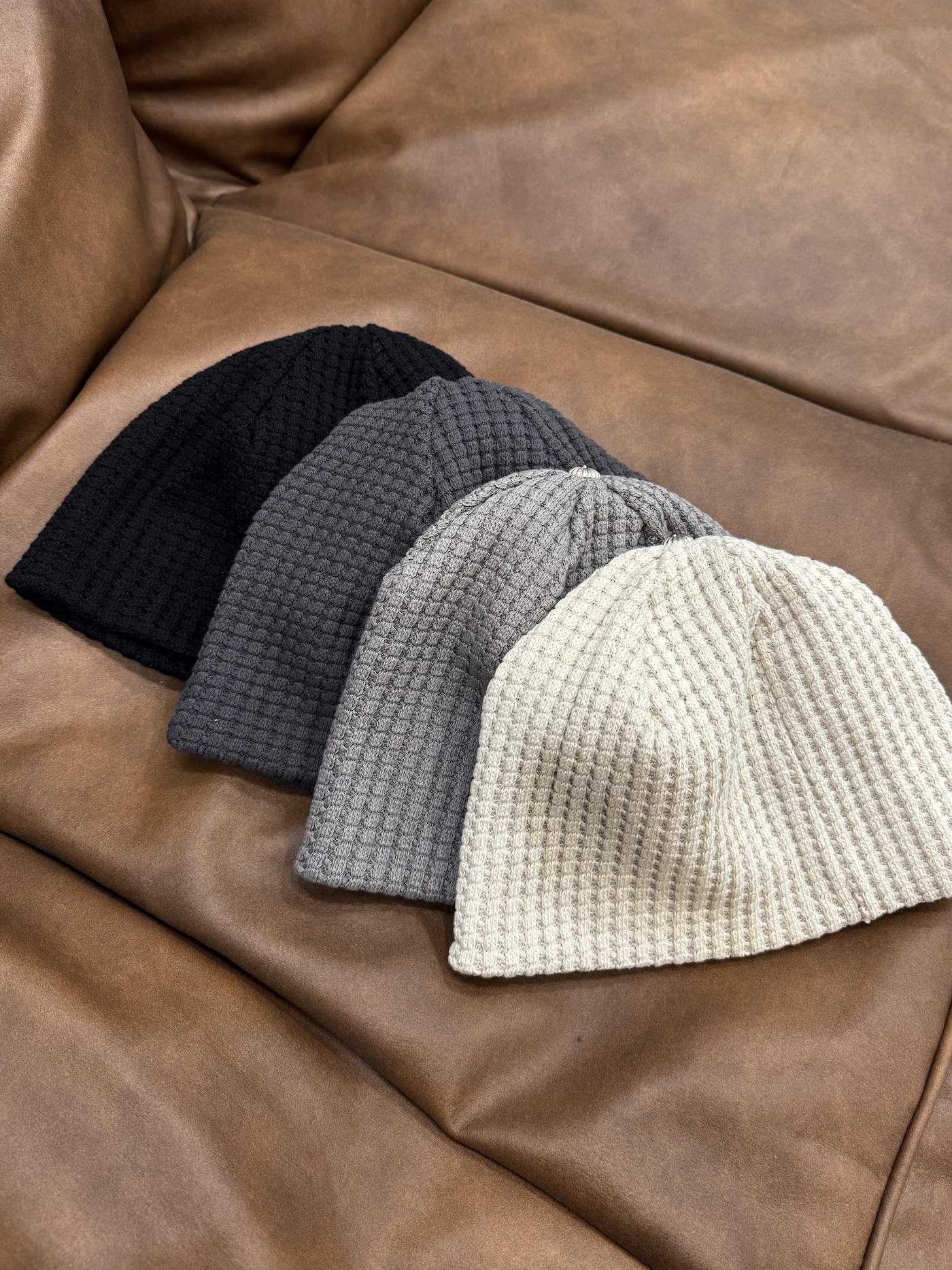 클로원 (4COLOR) 핀탑 와플비니 (면비니, 숏비니, 비니, 얇은비니, 여름비니)