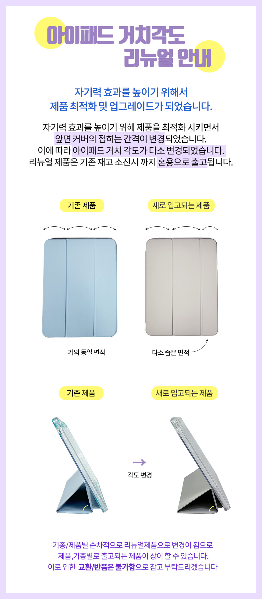 패션 바이 카카오 | 🚀당일출고!!🚀아이패드 애플 펜슬 수납+충전/스마트커버 투명 범퍼케이스 7/8/9세대 에어4/5/6(M2)  프로2/3/4/5/6/7세대 M4, image size:860x1966