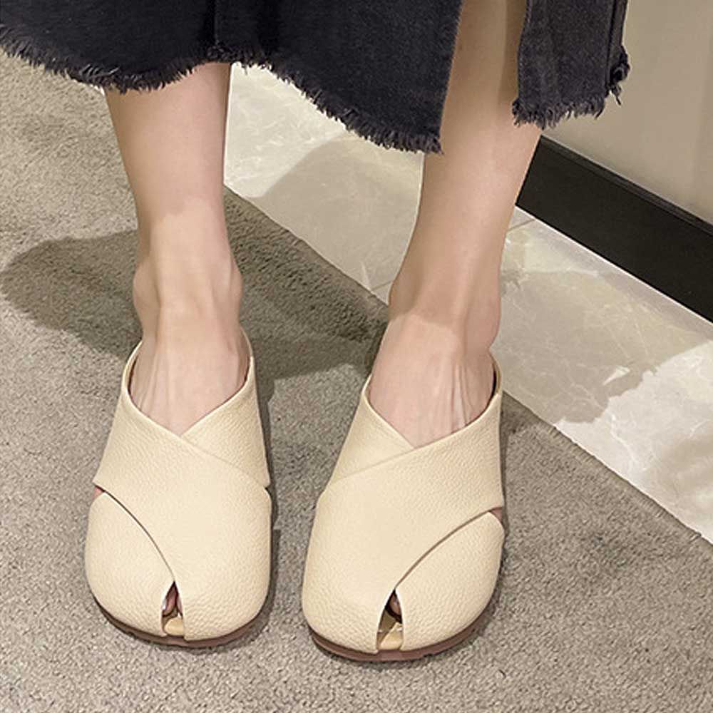 셀럽하우 여자 봄 여름 출근 룩 직장인 블로퍼 뮬 슬리퍼 코디