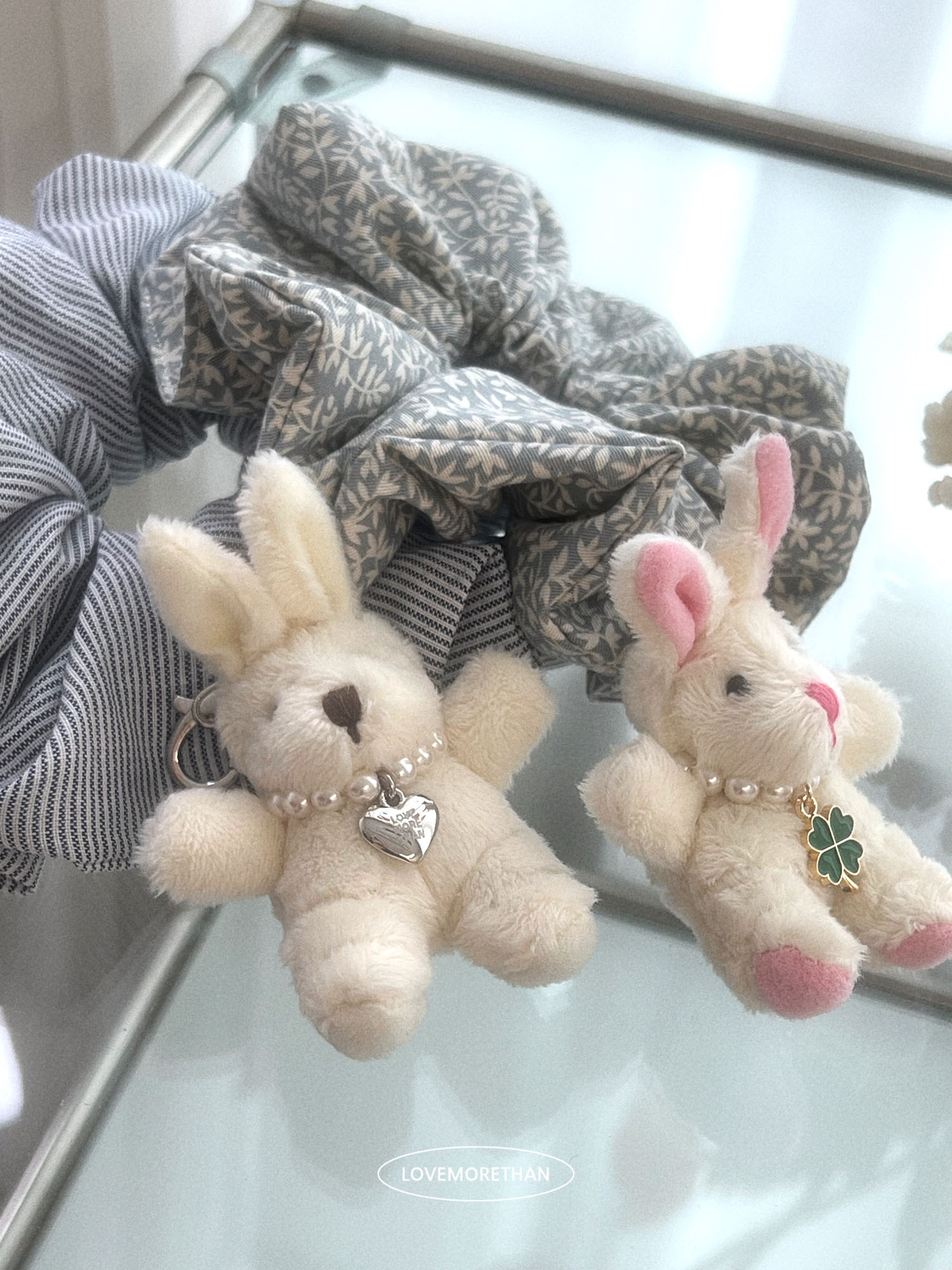 러브모어댄 미니토끼인형 키홀더 열쇠고리 토끼키링